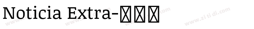 Noticia Extra字体转换